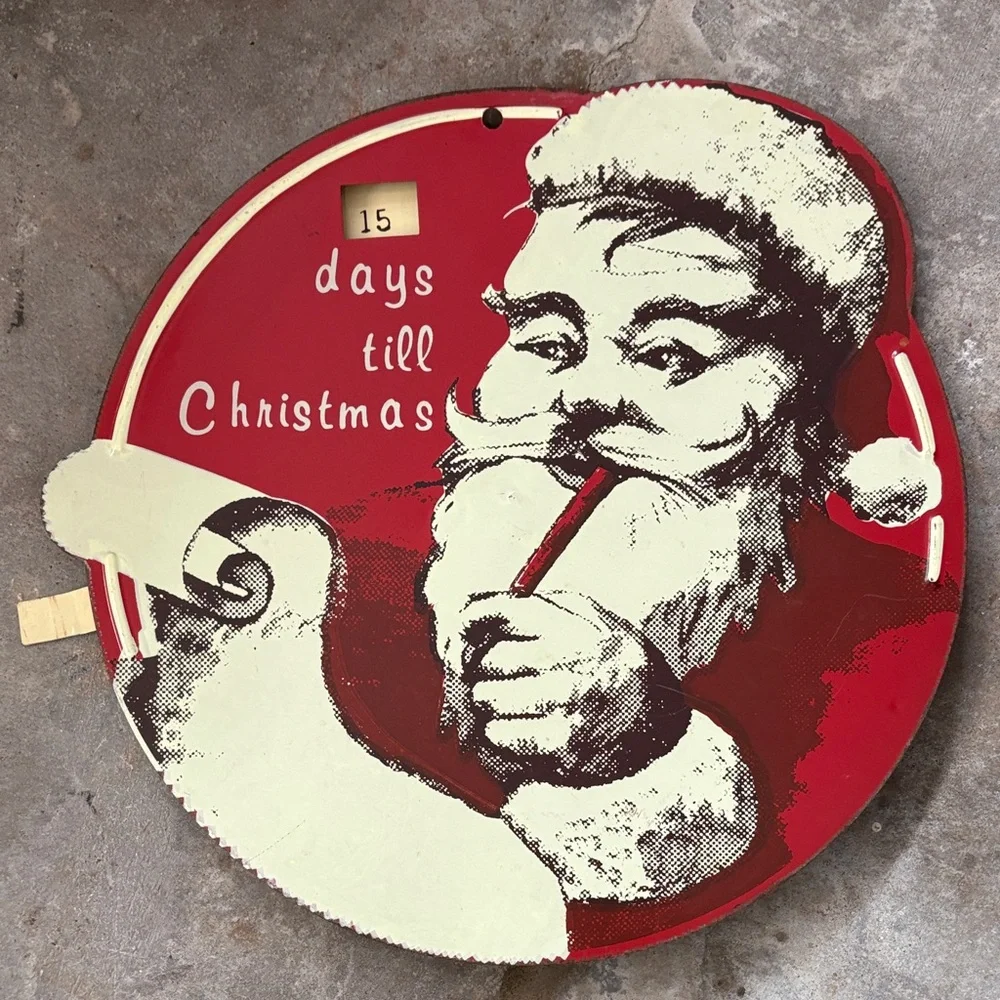 Target Holiday Countdown Decor in Red and Cream